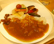 シェラトングランカフェのフルーツカレー