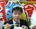 大漁旗と詳一サン