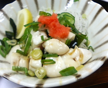 有楽町新日の基の白子ポン酢
