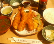 銀座・並木通り 大衆割烹 三州屋 銀座店/海老フライ定食