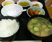 銀座1丁目・日本料理  岩戸の冷や汁定食