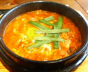 韓国家庭料理　有楽町　コパンコパンの豚キムチチゲ