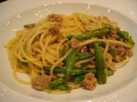 カノビアーノ東京(CANOVIANO TOKYO)のCランチ「イベリコ豚と金糸菜のラグーのスパゲッティーニ」