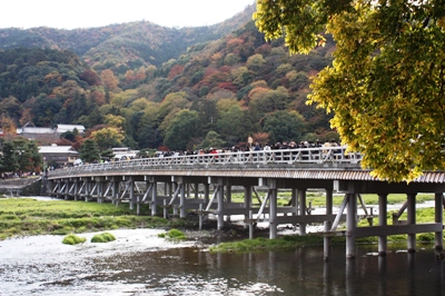 京都・嵐山　渡月橋