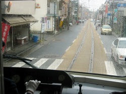 江ノ電江ノ島_腰越間の併用軌道区間