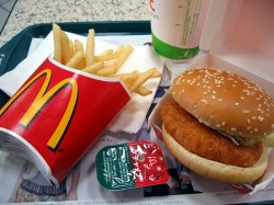 マクドナルドのえびフィレオセット