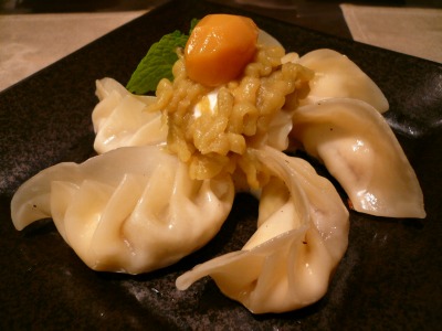 柏・餃子小舎(ギョウザゴヤ)のデザート餃子『モンブラン餃子』