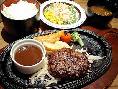 【ランチ】五反田・ミート矢澤/黒毛和牛100%フレッシュハンバーグ